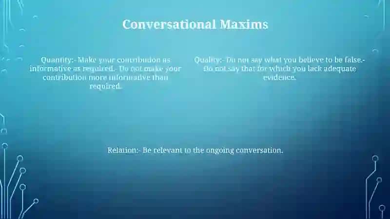 Conversational Rules In The English Language 3