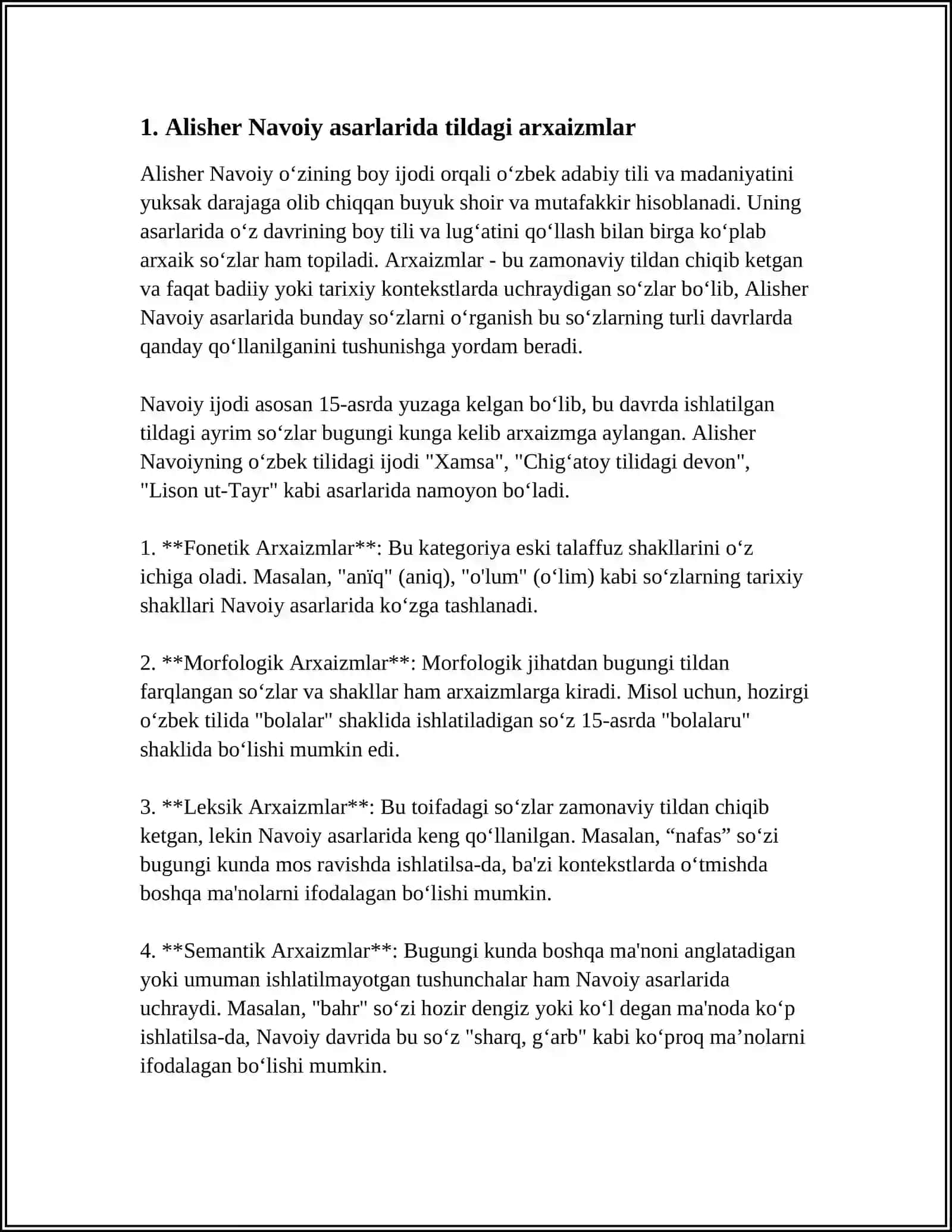 ALISHER NAVOIY ASARLARINING TIL XUSUSIYATLARI 3
