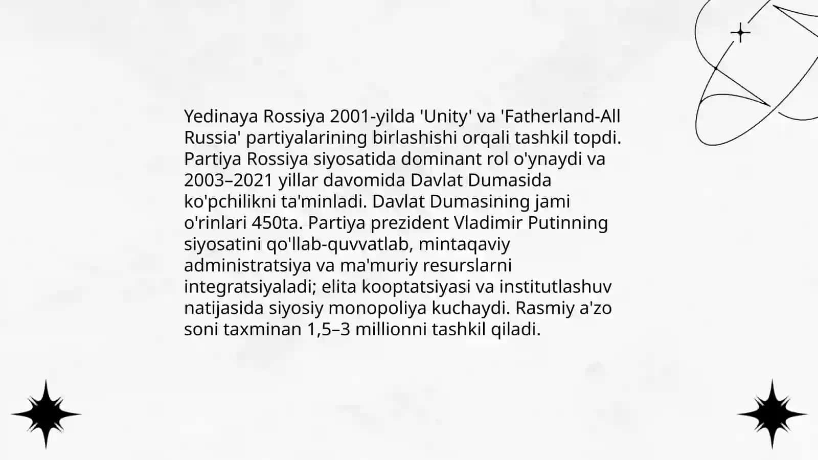 Postsovet makondagi yetakchi siyosiy partiyalar 3