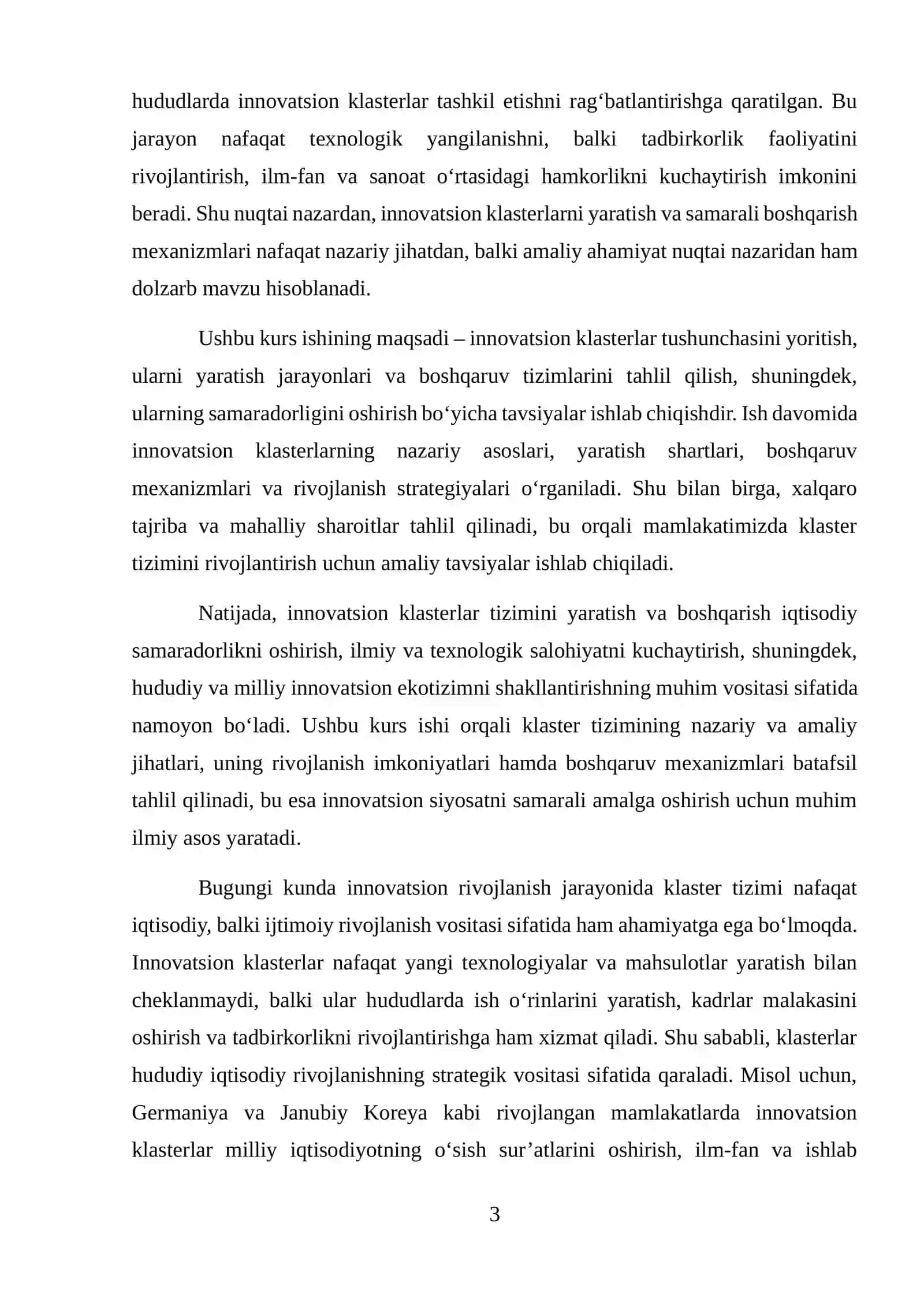 INNOVATSION KLASTERLAR TIZIMINI YARATISH VA BOSHQARISH 3