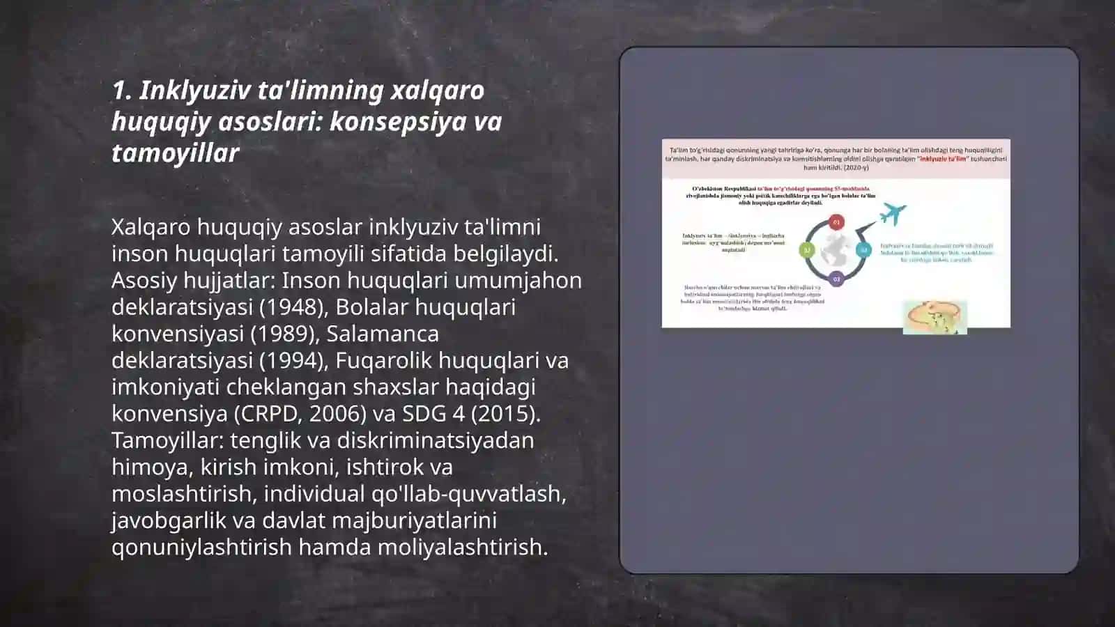 Inklyuzif ta'limning huquqiy asoslari 3