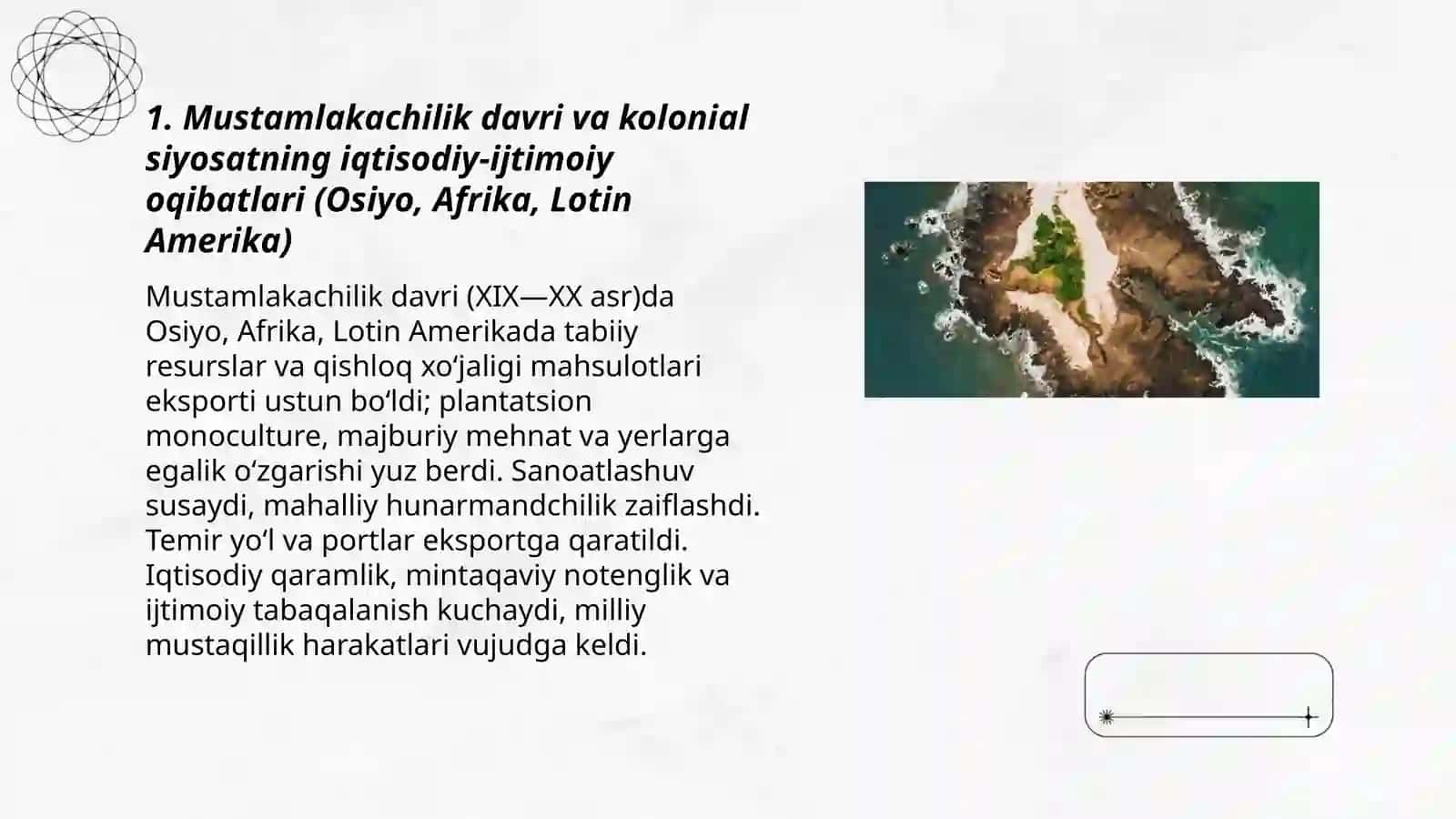 Osiyo, Afrika va Lotin Amerikasi mamlakatlarida siyosiy ijtimoiy - iqtisodiy rivojlanishning asosiy bosqichlari 3