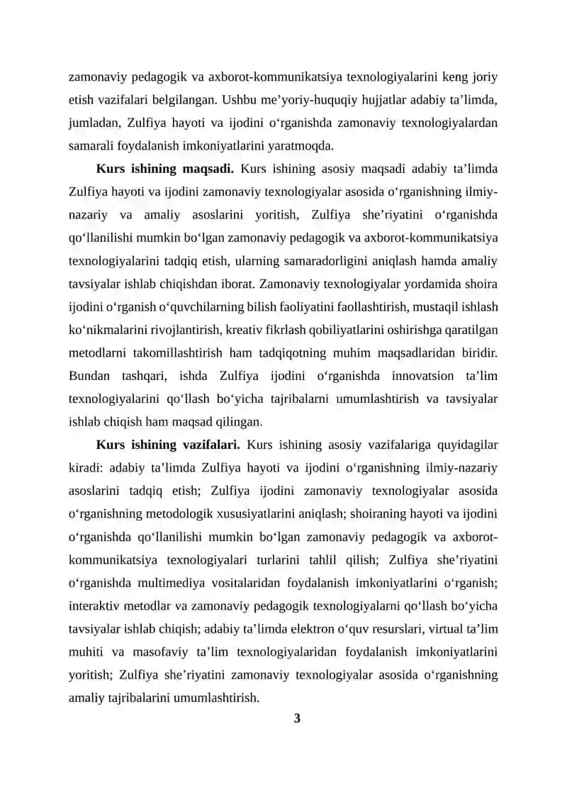 Adabiy ta’limda Zulfiya hayoti va ijodini zamonaviy texnologiyalar asosida o‘rganish 3