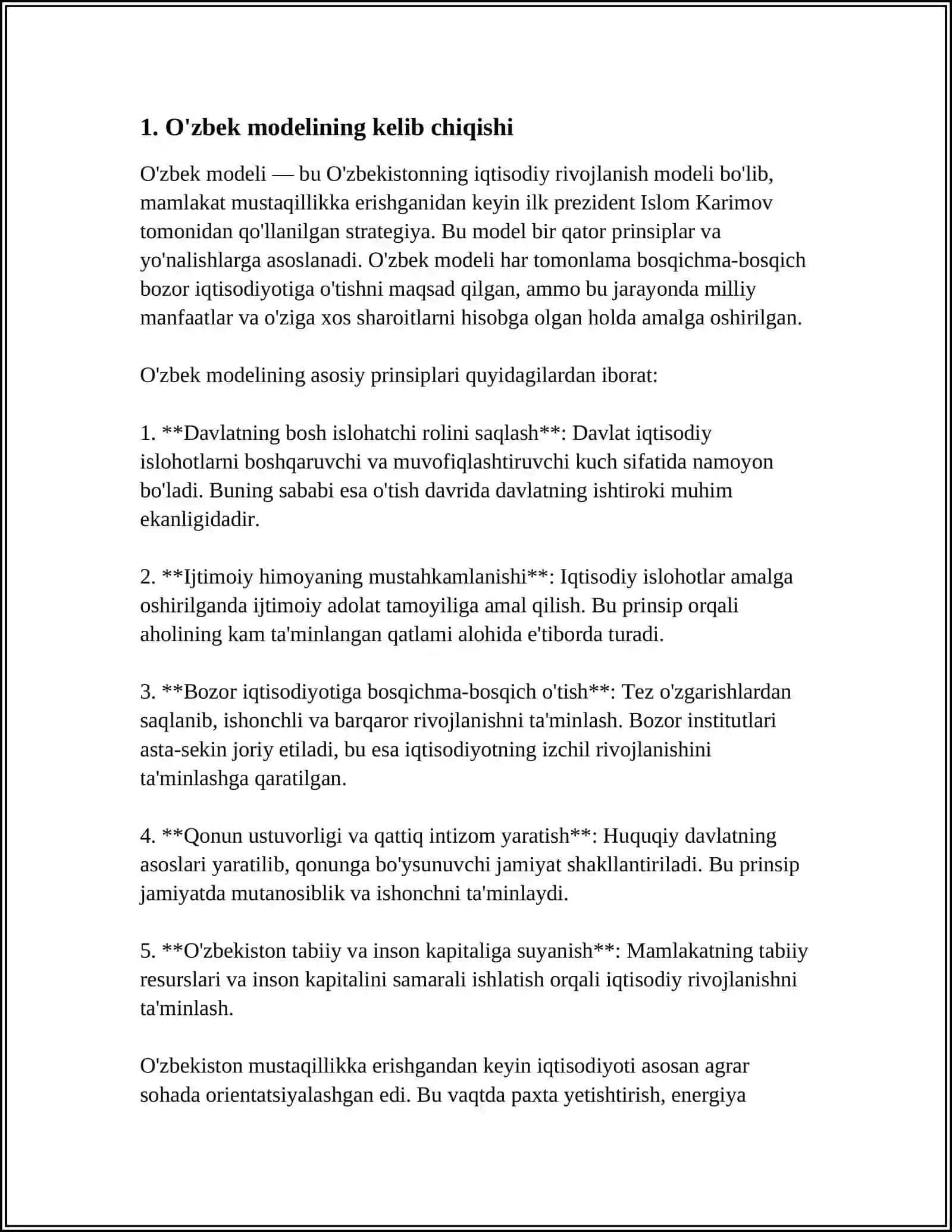 O'ZBEK MODELI 3