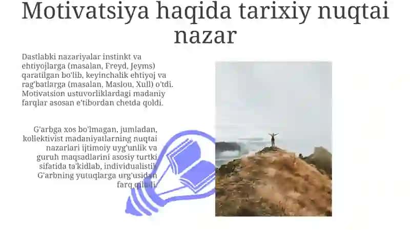 HXorij psixologiyasida motivatsiya muammosi 3