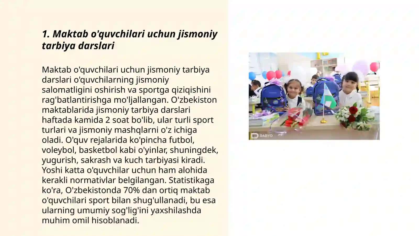 Jismoniy tarbiya darslari 3