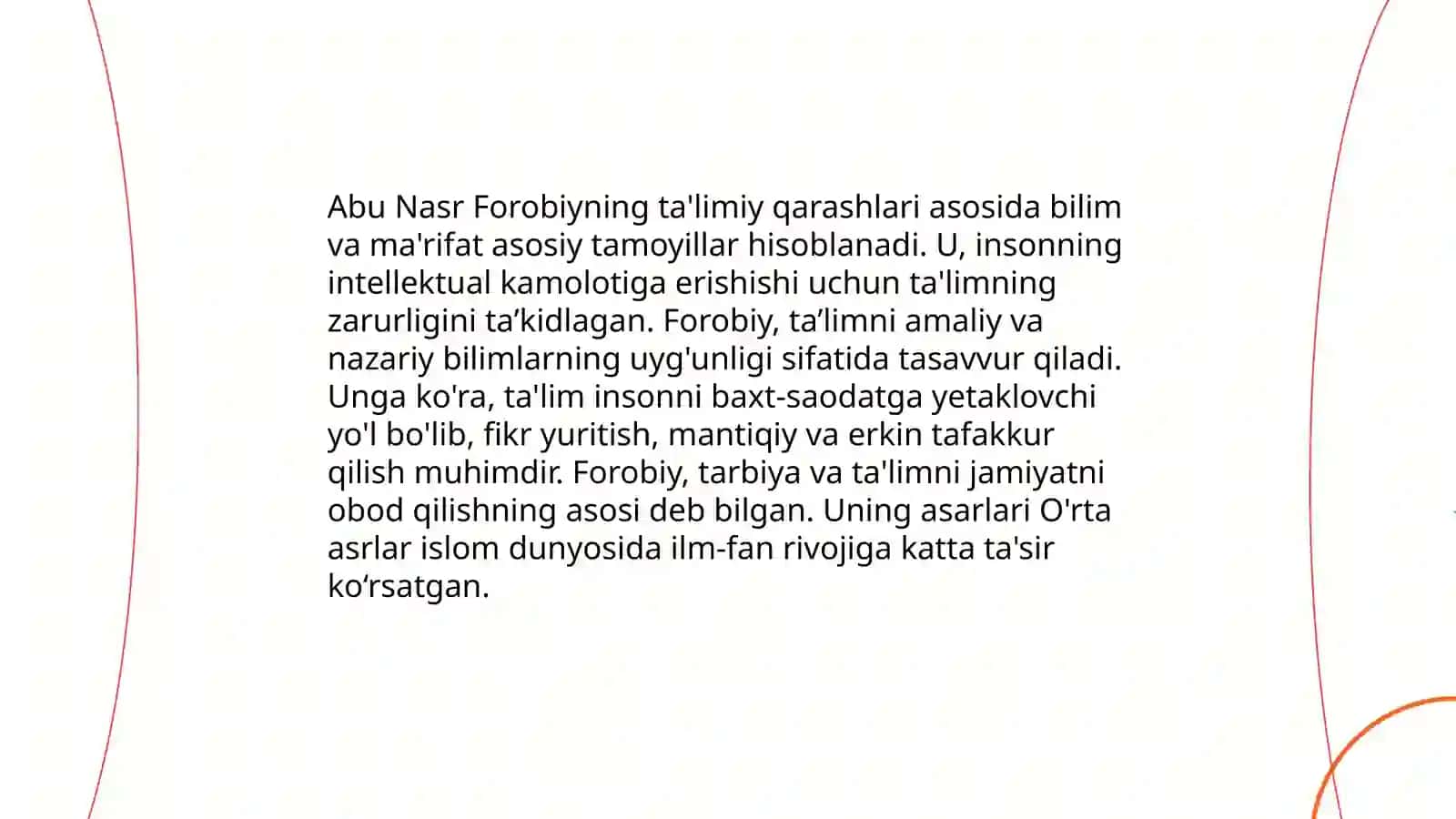 Abu Nasr Forobiy,Yusuf Xos Hojib va Abu Ali Ibn Sinoning ta'limiy-axloqiy qarashlari 3