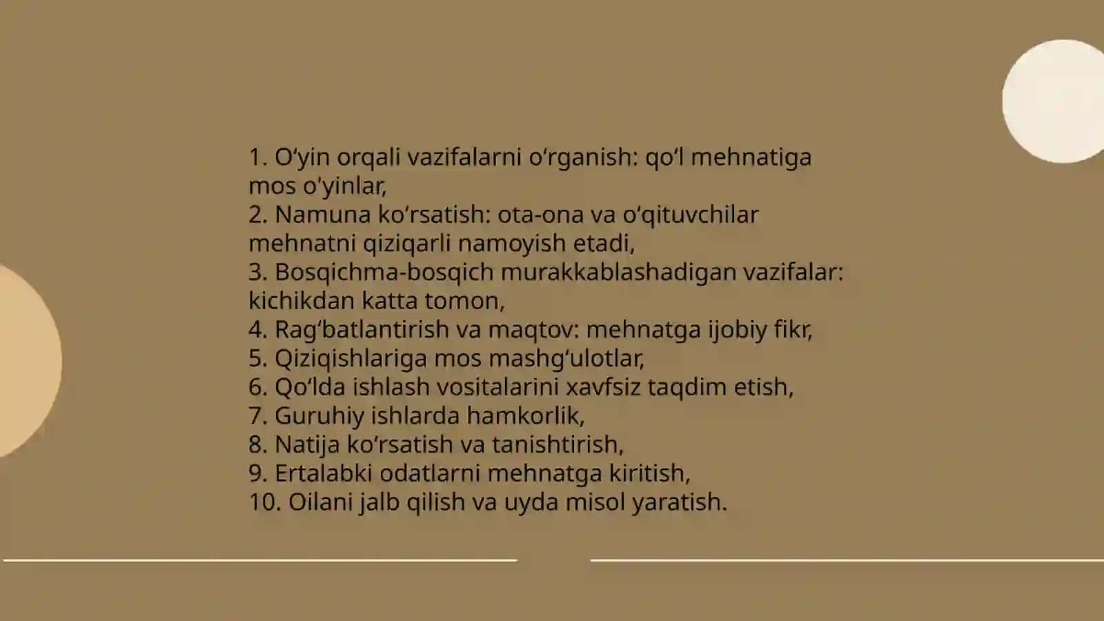 Bolalarni mehnat malaka va ko'nikmalarini shakllantirish orqali maktabga tayyorlash 3