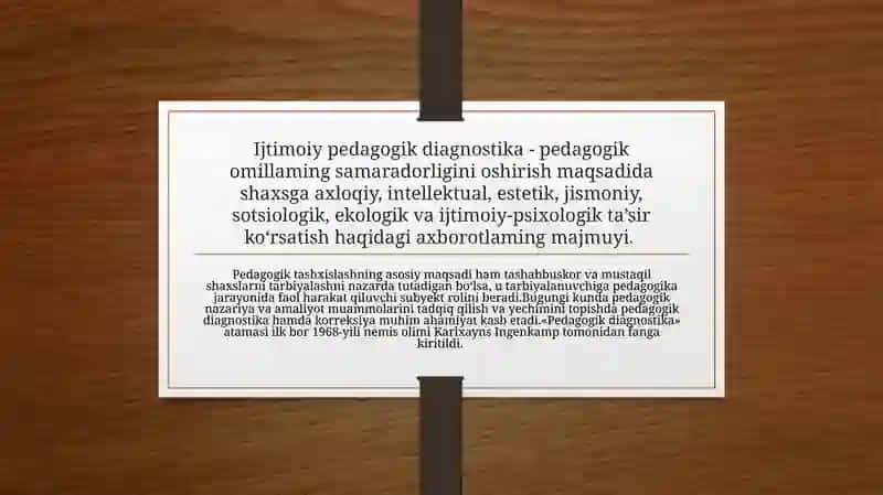 PEDAGOGIK FANLARNI O‘QITISH JARAYONIDA O‘QUVCHILARNING BILIM, KO‘NIKMA VA MALAKALARINI TASHXIS ETISH 3