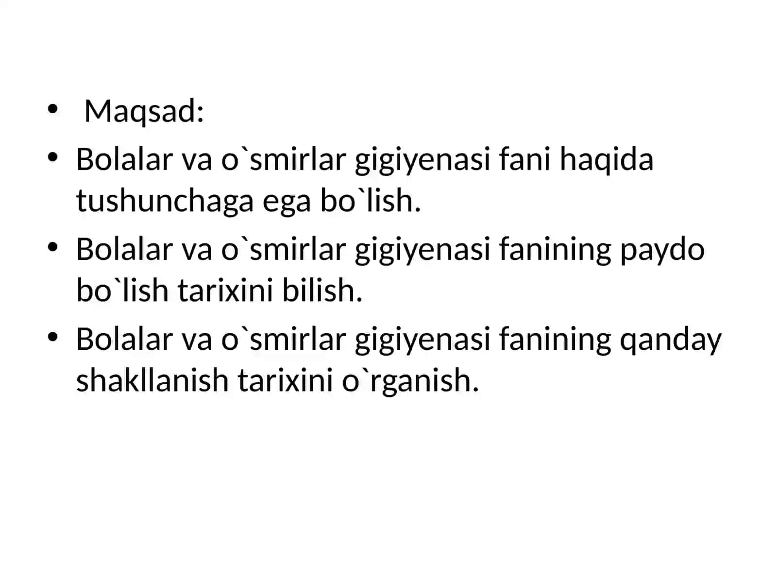 Bolalar va o`smirlar gigiyenasi fanining fansifati dashakllanishi 3