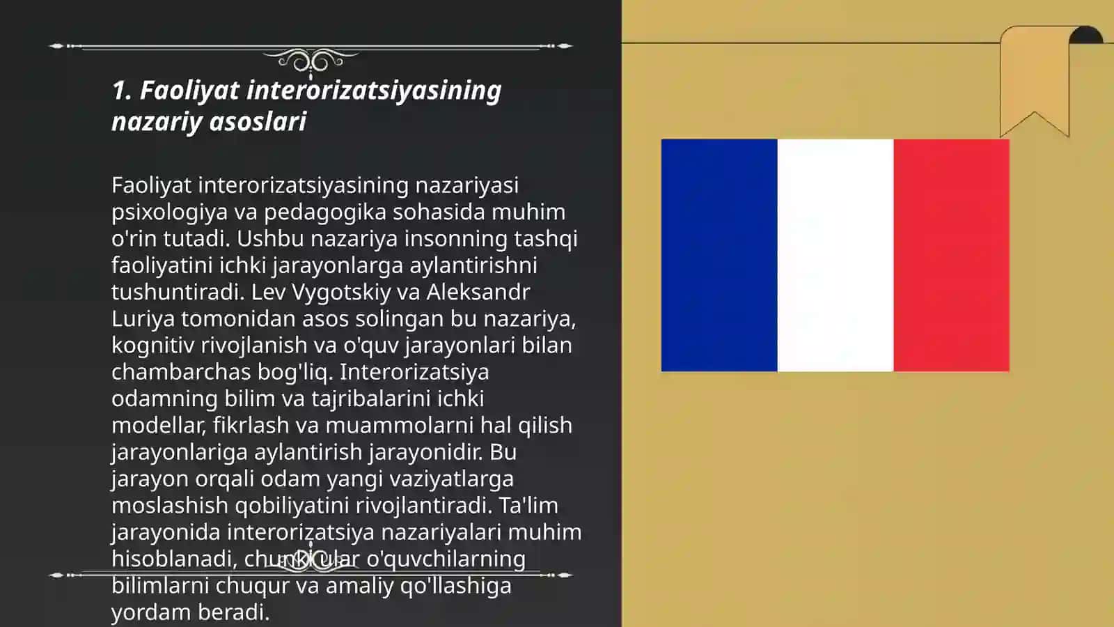 Faoliyatning interorizatsiyasi va eksterorizatsiyasi 3