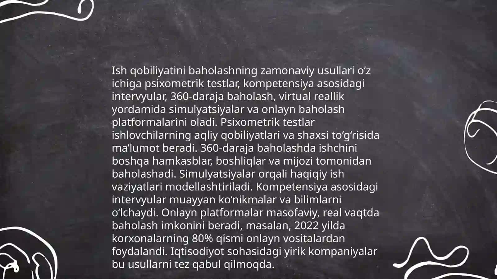 Ish qobilyatini yil,chorak va kun davomida o’zgarishini aniqlash 3
