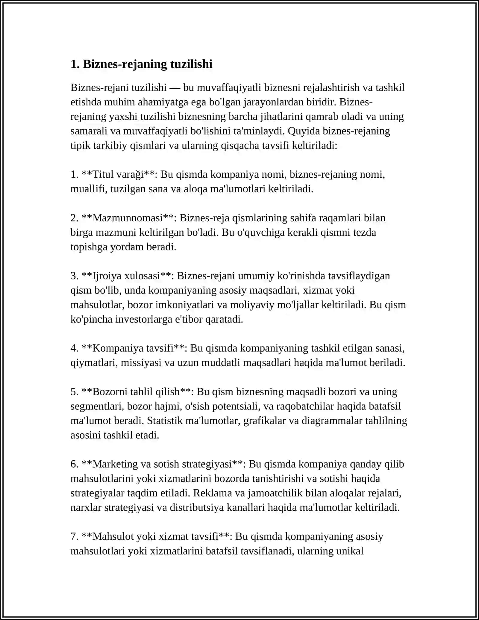 YANGI KORXONA TASHKIL QILISHNING ASOSIY TAMOYILLARI 3
