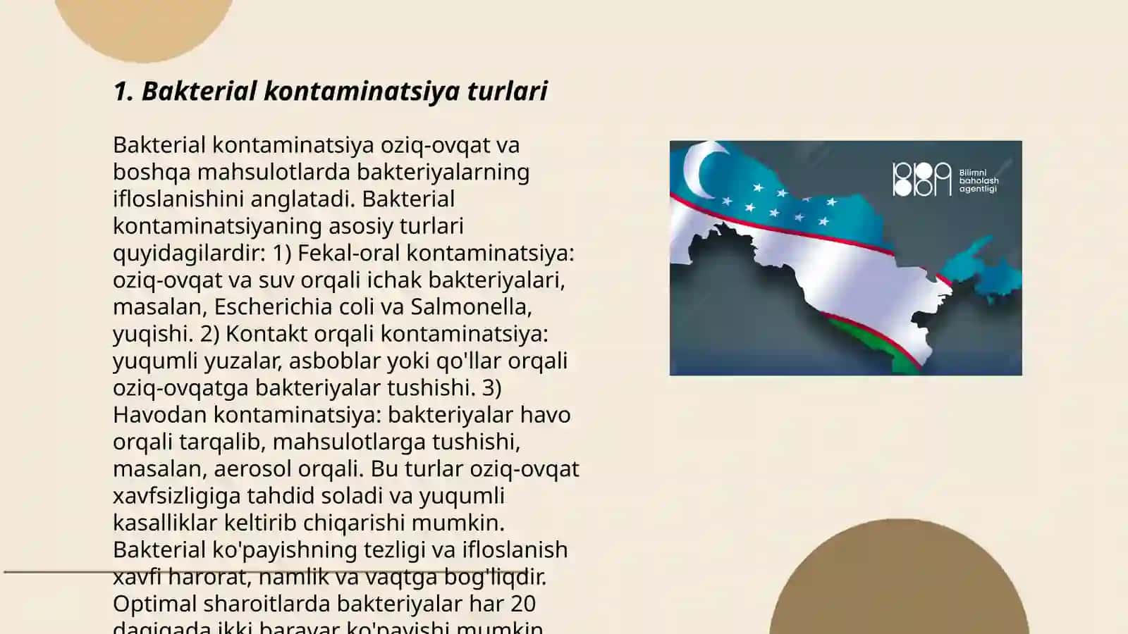 Biologil ashyoni bakterial kontaminatsiyasini biokimyo usulida aniqlash 3