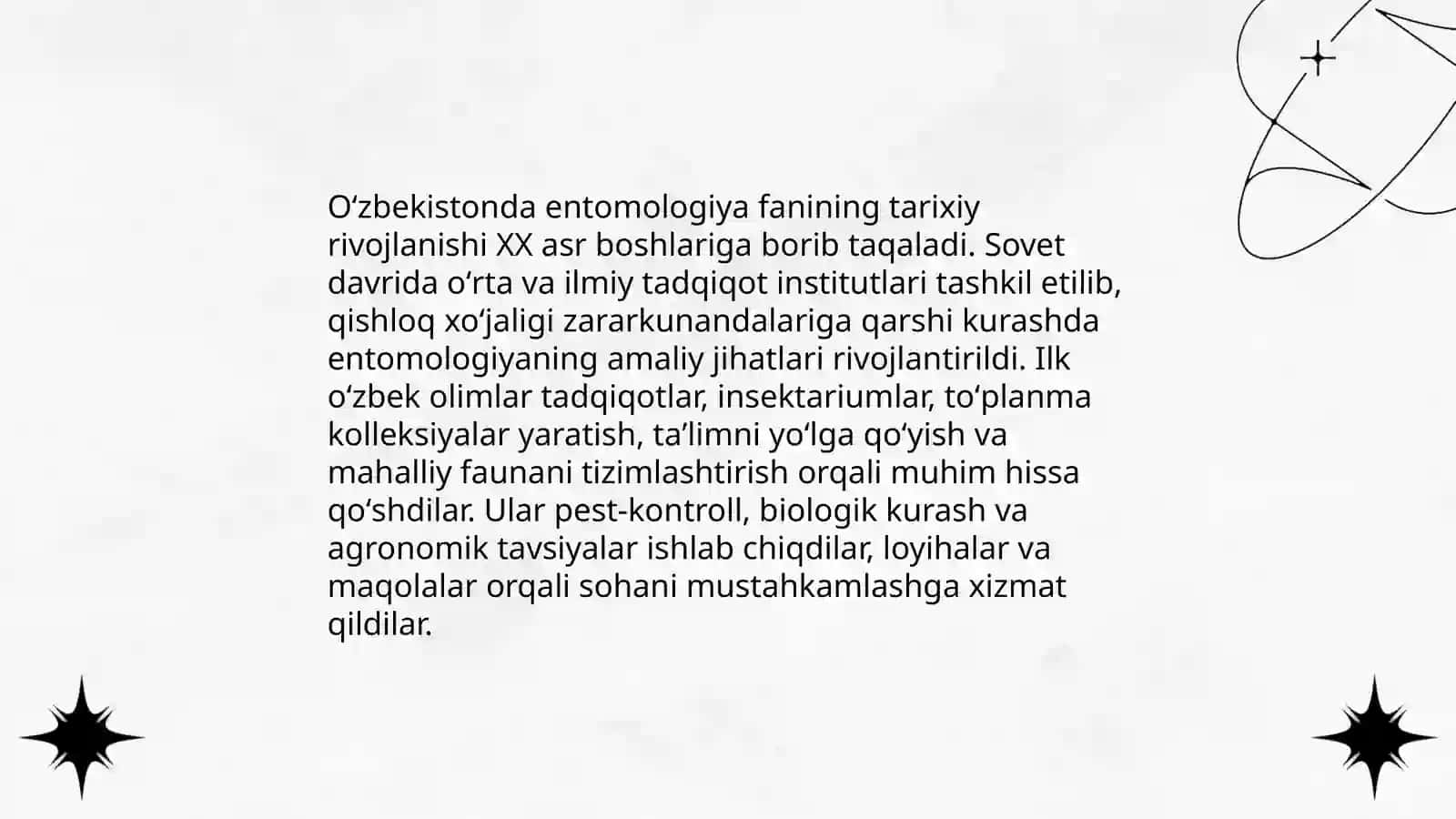 Oʻzbekistonda entamalogiya fanining rivojlanishida oʻzbek va xorijiy olimlarining xizmatlari 3