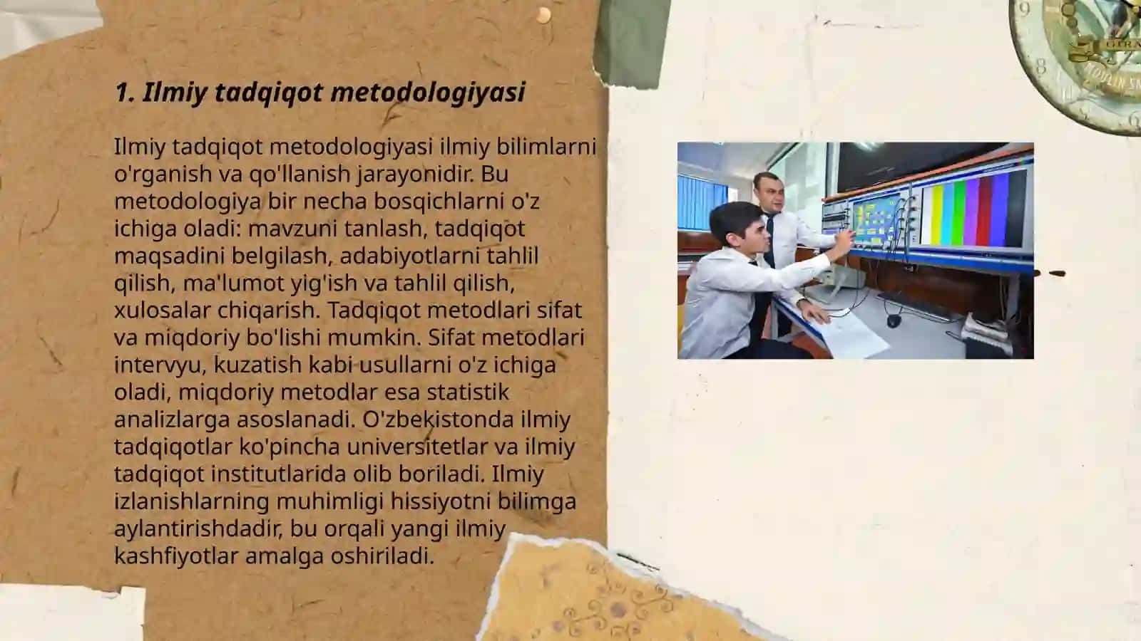 Ilmiy tadqiqotda tajriba-sinov ishlarini olib borish 3