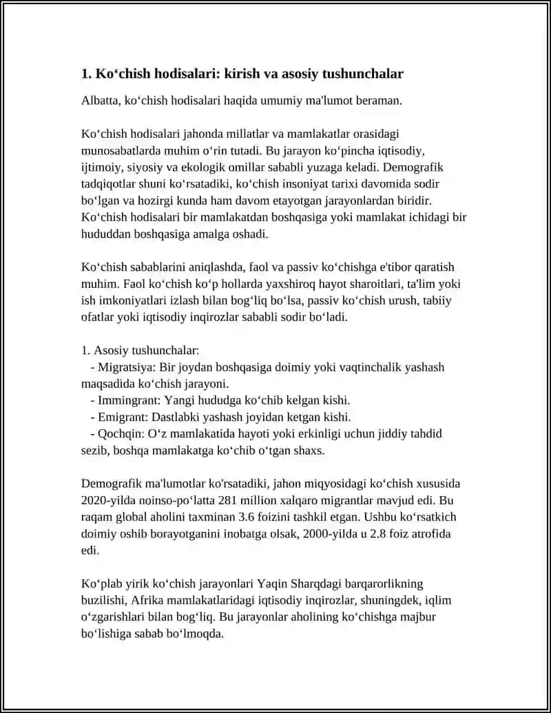 KO’CHISH XODISALARI. DIFFUZIYA, ISSIQLIK O’TKAZUVCHANLIK VA QOVUSHQONLIK 3