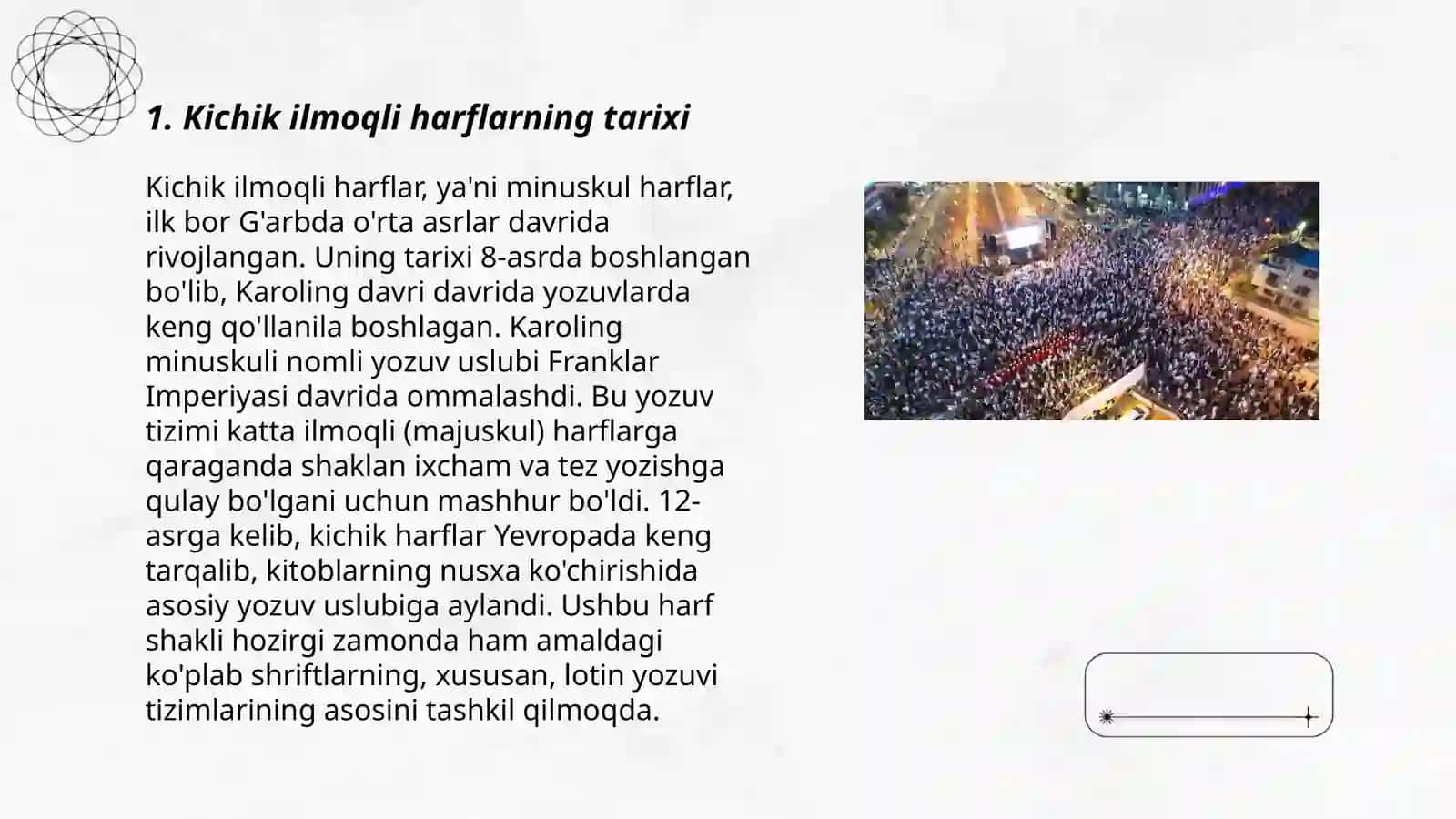 Kichik ilmoqli harflar uchun koʻrgazmali qurollar 3
