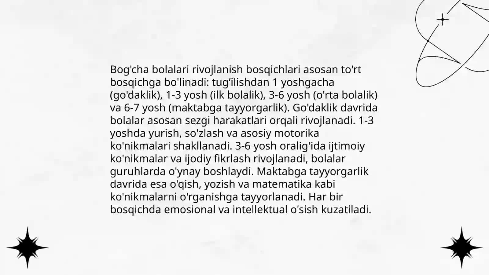 Bog'cha bolasi pisixolpgiyasi va ularning tarbiyasi 3