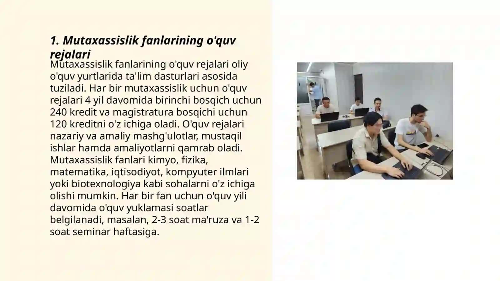 Mutaxassislik fanlarini oʻqitishda taʼlim jarayonini rejalashtirish 3