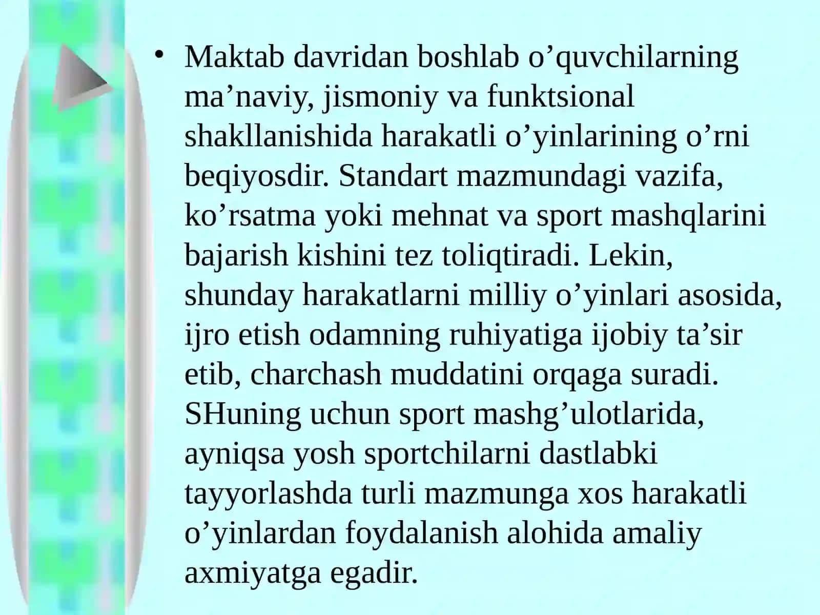 Darsdan tashqari vaqtda xarakatli o’yinlarni tashkillash va o’tkazish usullari 3