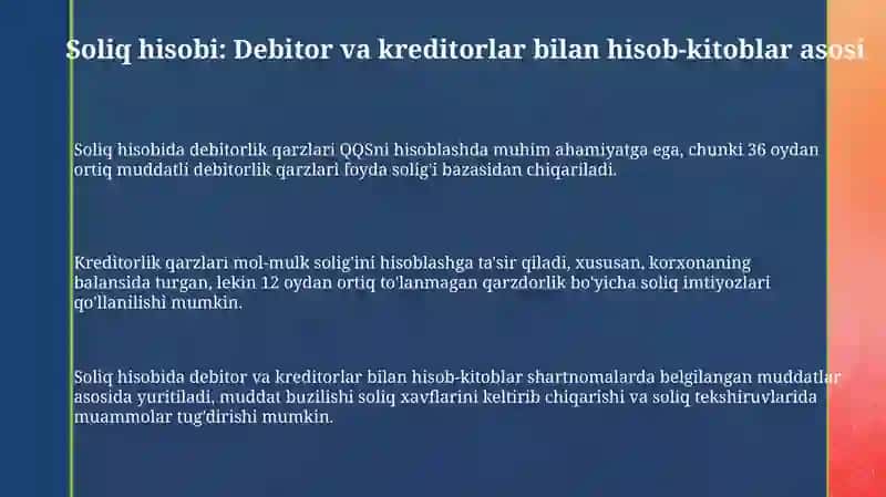 Soliqlar hisobi 3
