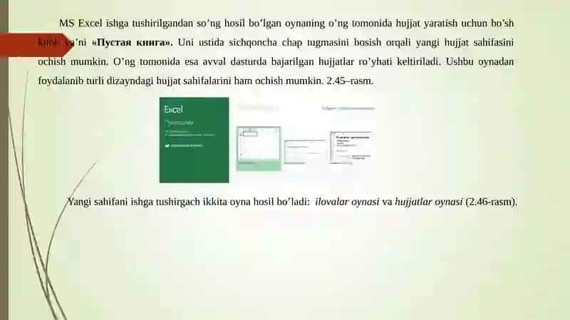 Eelektron jadvallar .MS Excel dasturi. 3