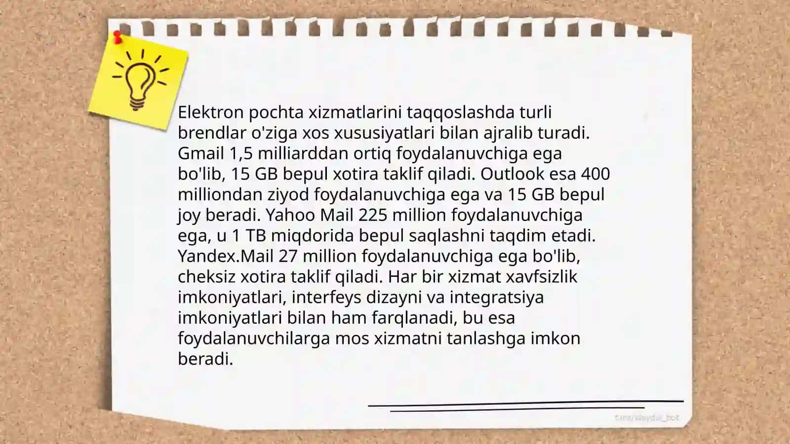 Elektron pochta yaratish haqida 3
