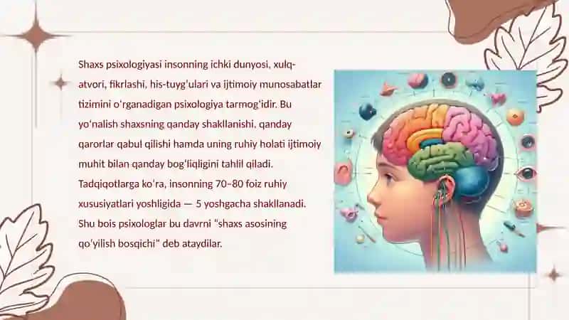 Shaxs psixologiyasi 3