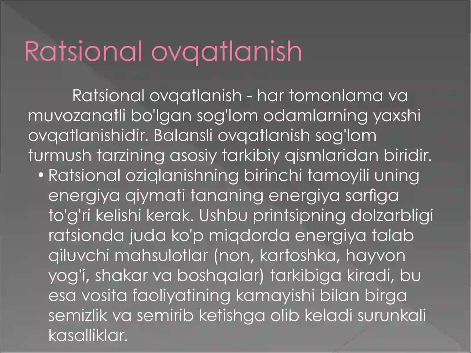 OVQAT HAZM QILISH SISTEMASI 3