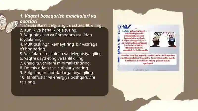 Shaxsning malaka va odatlari 3
