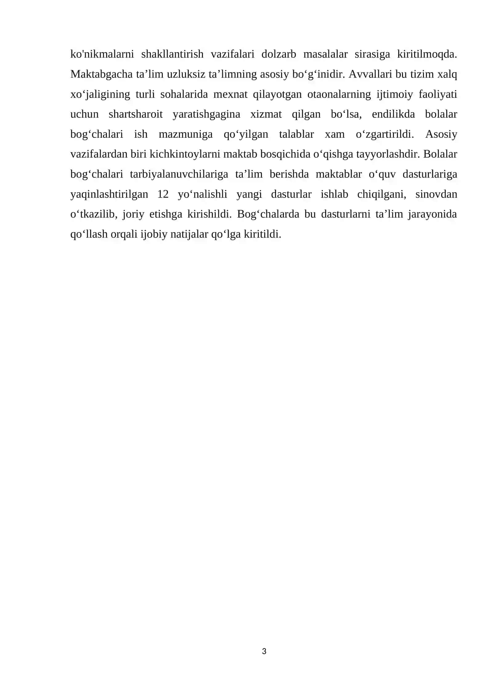 MAKTABGACHA TA'LIM TASHKILOTLARIDAGI TARBIYALANUVCHILAR FAOLIYATINI RIVOJLANTIRISHNING LOYIHALASHTIRISH XUSUSIYATLARI 3