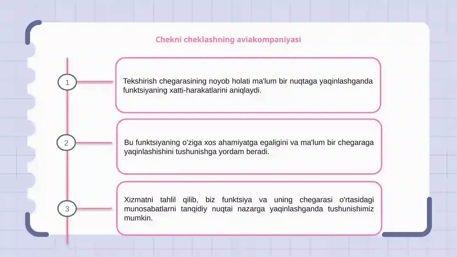 Natural argumentli funktsiya uchun chekli limitning mavjudlik sharti 3