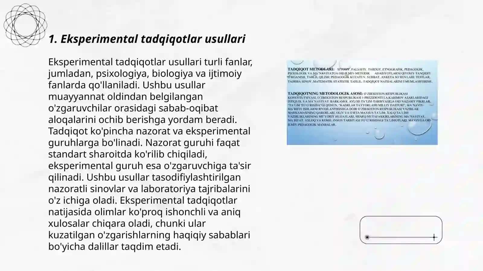 Psixologiya fanining tadqiqot metodlari va tarmoqlari 3