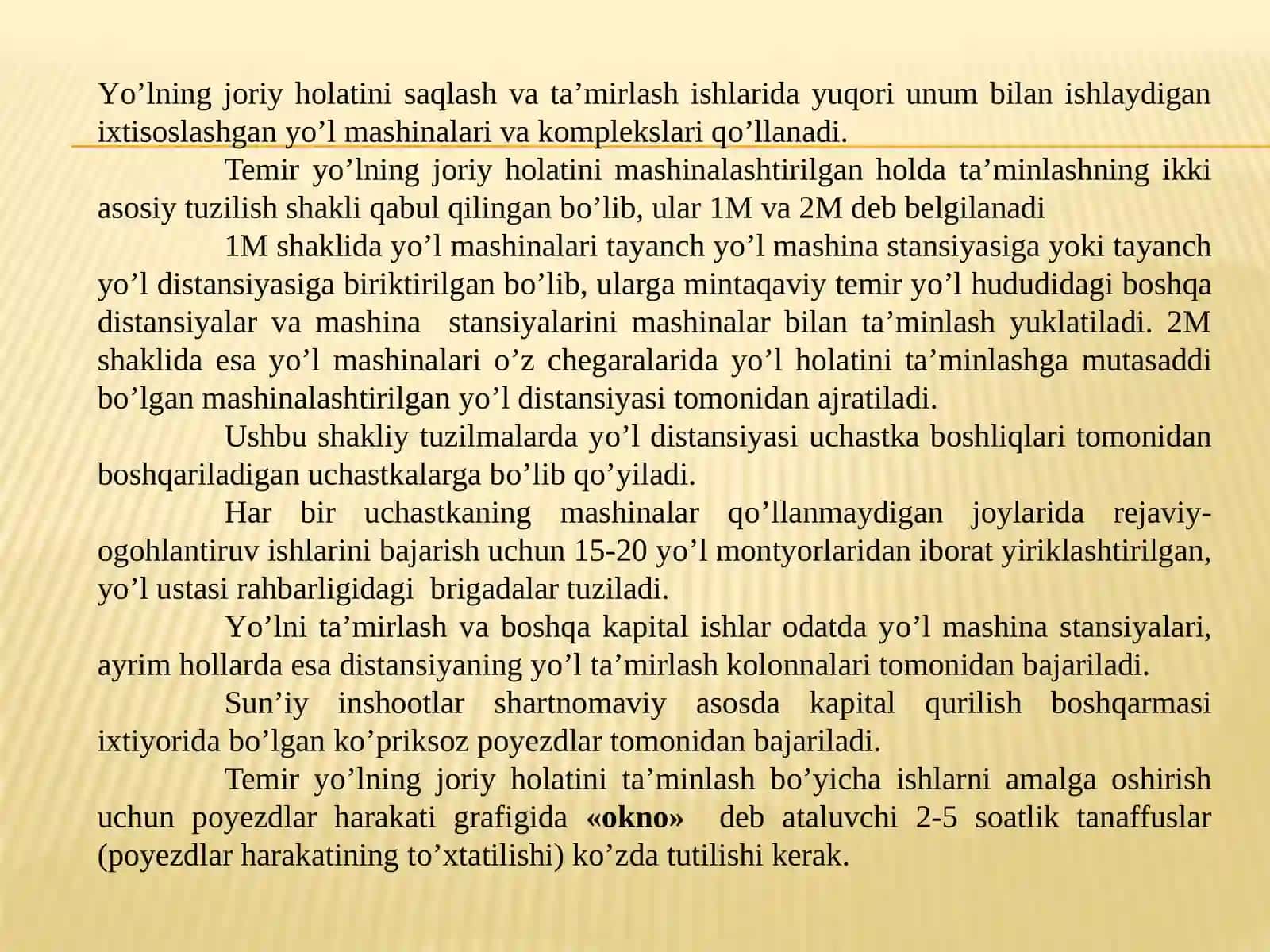 Temir Yo'l Umumiy Kursi 3