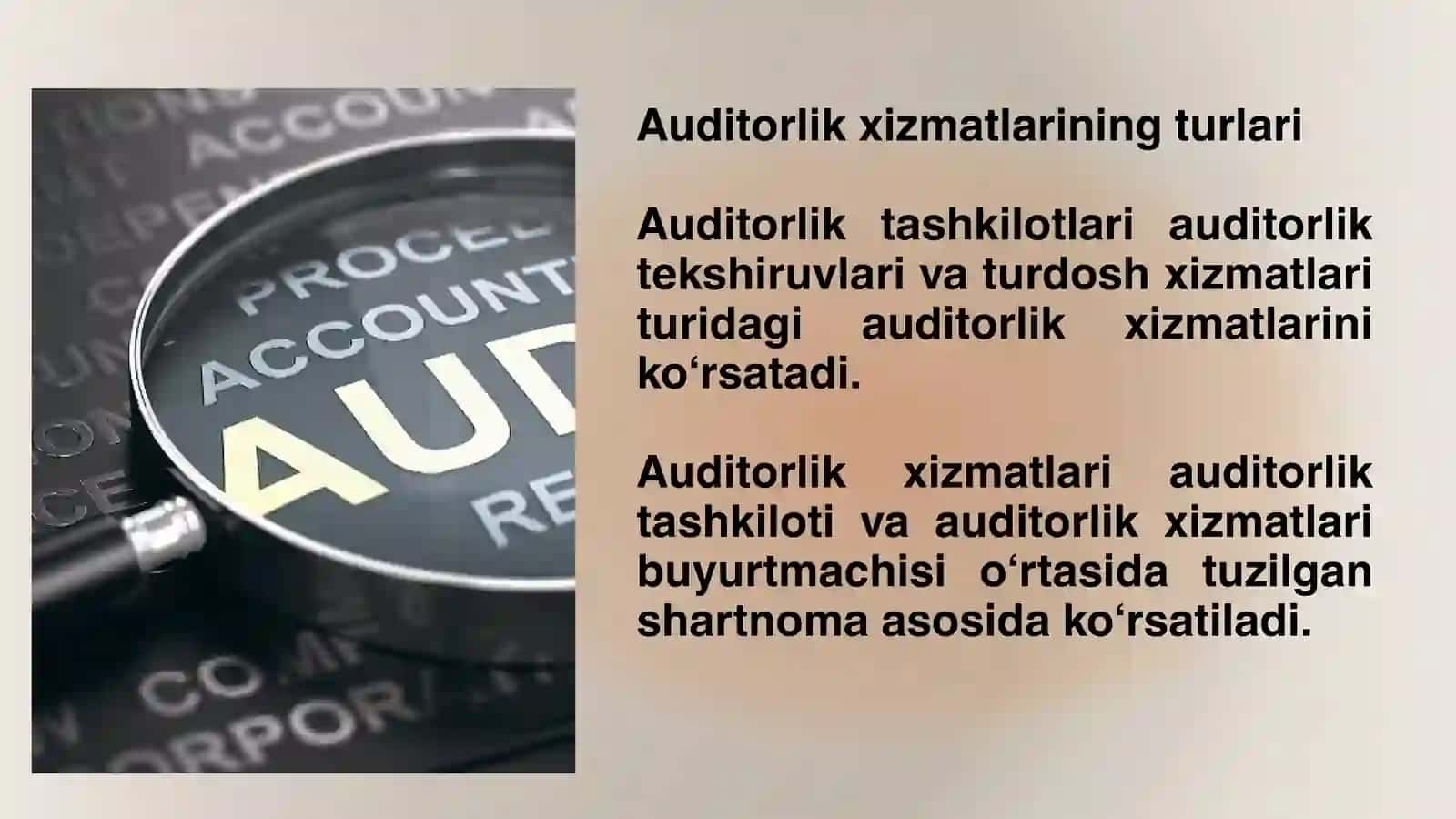 AUDITORLIK TASHKILOTLARINING TURDOSH XIZMATLARI 3