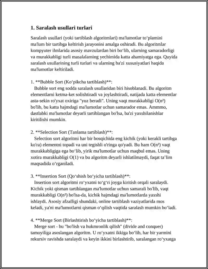 SARALASHNING YASHILANGAN USULLARI VA ULARNING SAMARADORLIGI 3