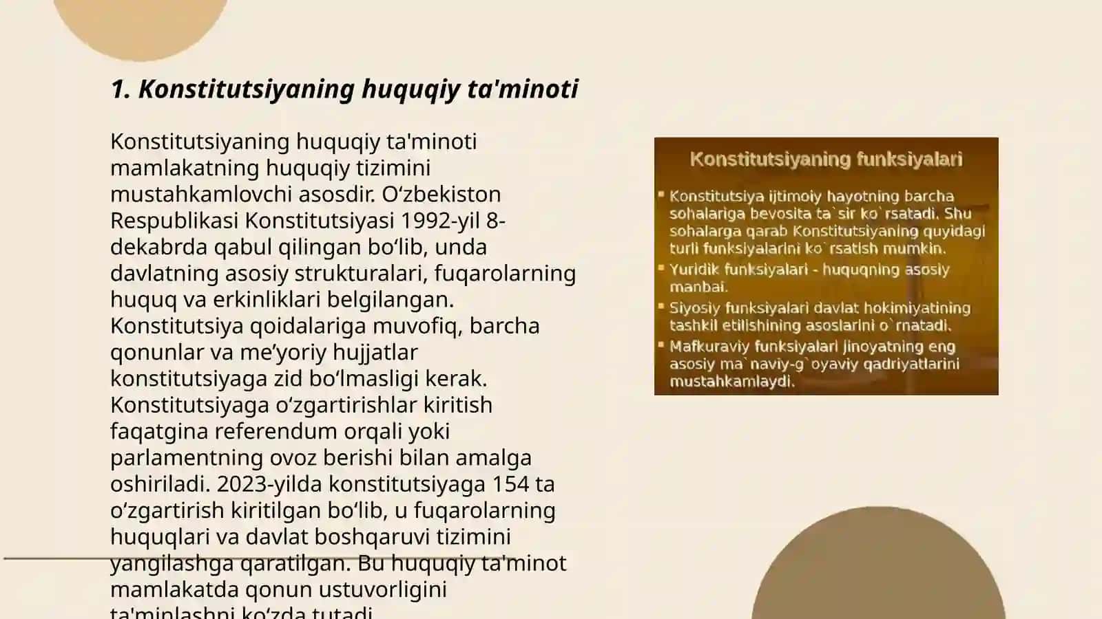 Konstitutsiyaning asosiy prinsiplari va funksiyalari 3