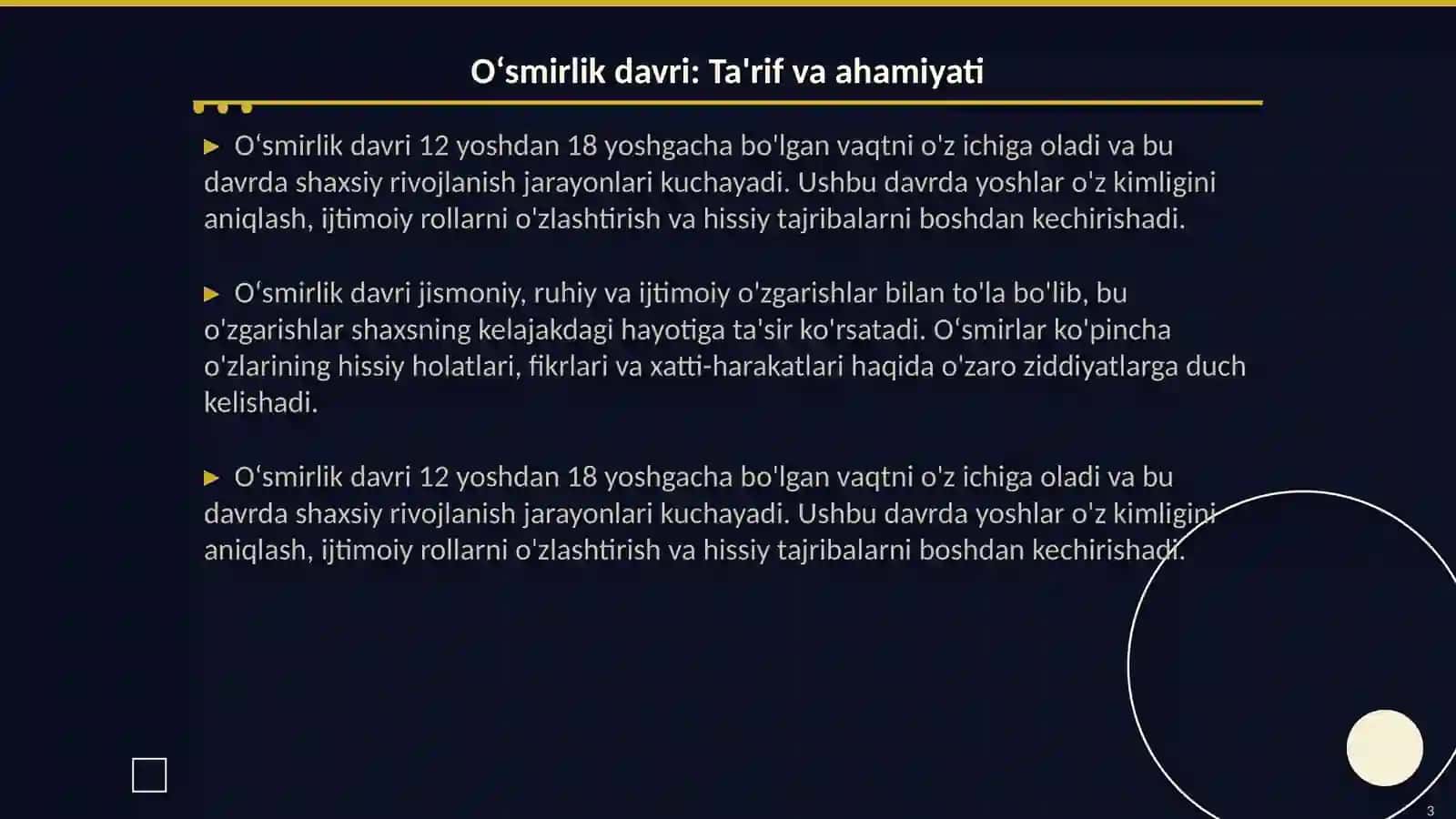 Oʻsmirlik davri inqirozi va uning psixologik va psixofiziologik sabablari 3