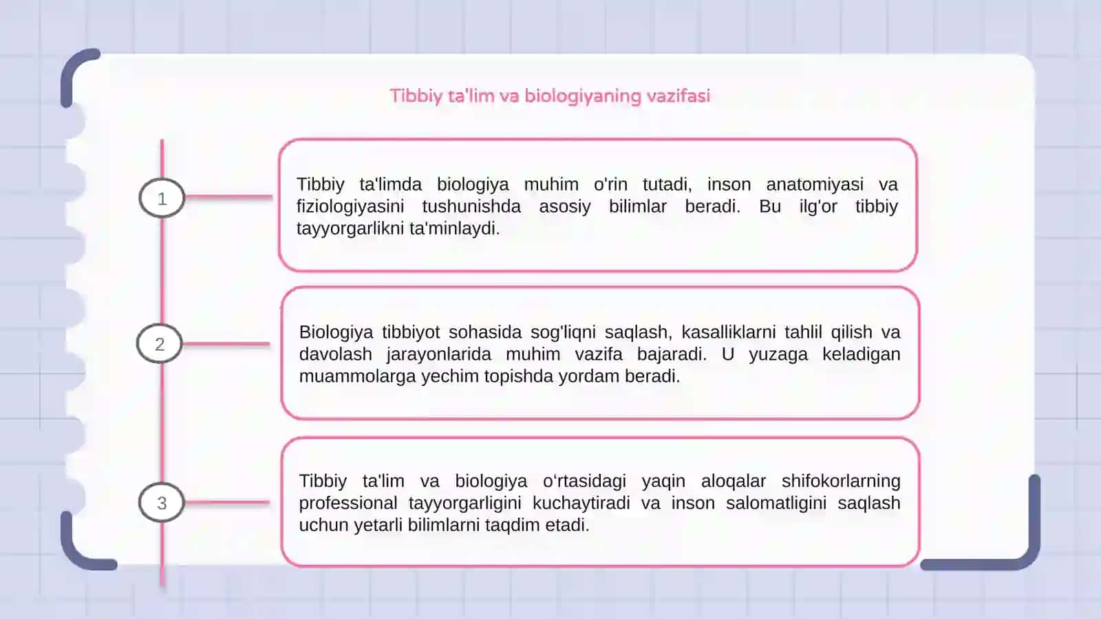 Tibbiy ta'lim tizimida biologiyaning tutgan oʻrni 3