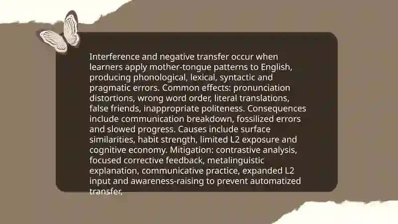 Some difficulties of using the mother tongue in the English class 3