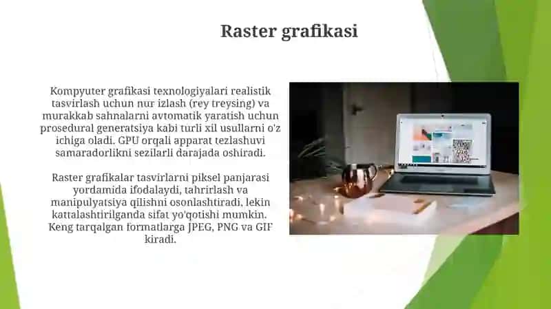 Kompyuter grafikasi turlari va texnologiyalari 3