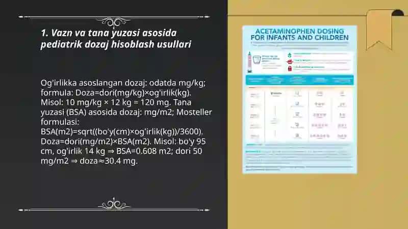 Pediatric Pharmacology: Medication Names and Dosing 3