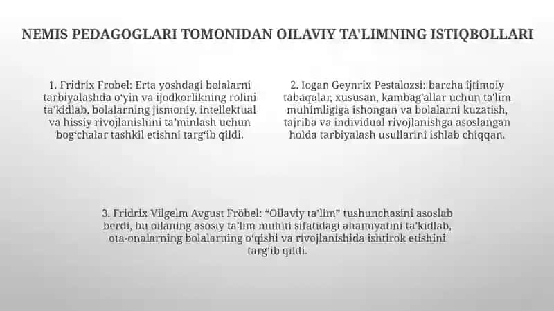 Nemis Va Rus Pedagog Olimlarining Tarbiya,Oila Tarbiyasi Va Oila Pedagogikasiga Oid Qarashlari 3