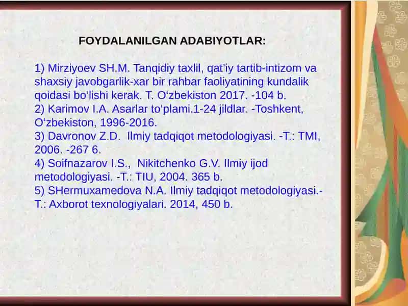 ILMIY MAKTAB, METOD VA METODOLOGIYA 3