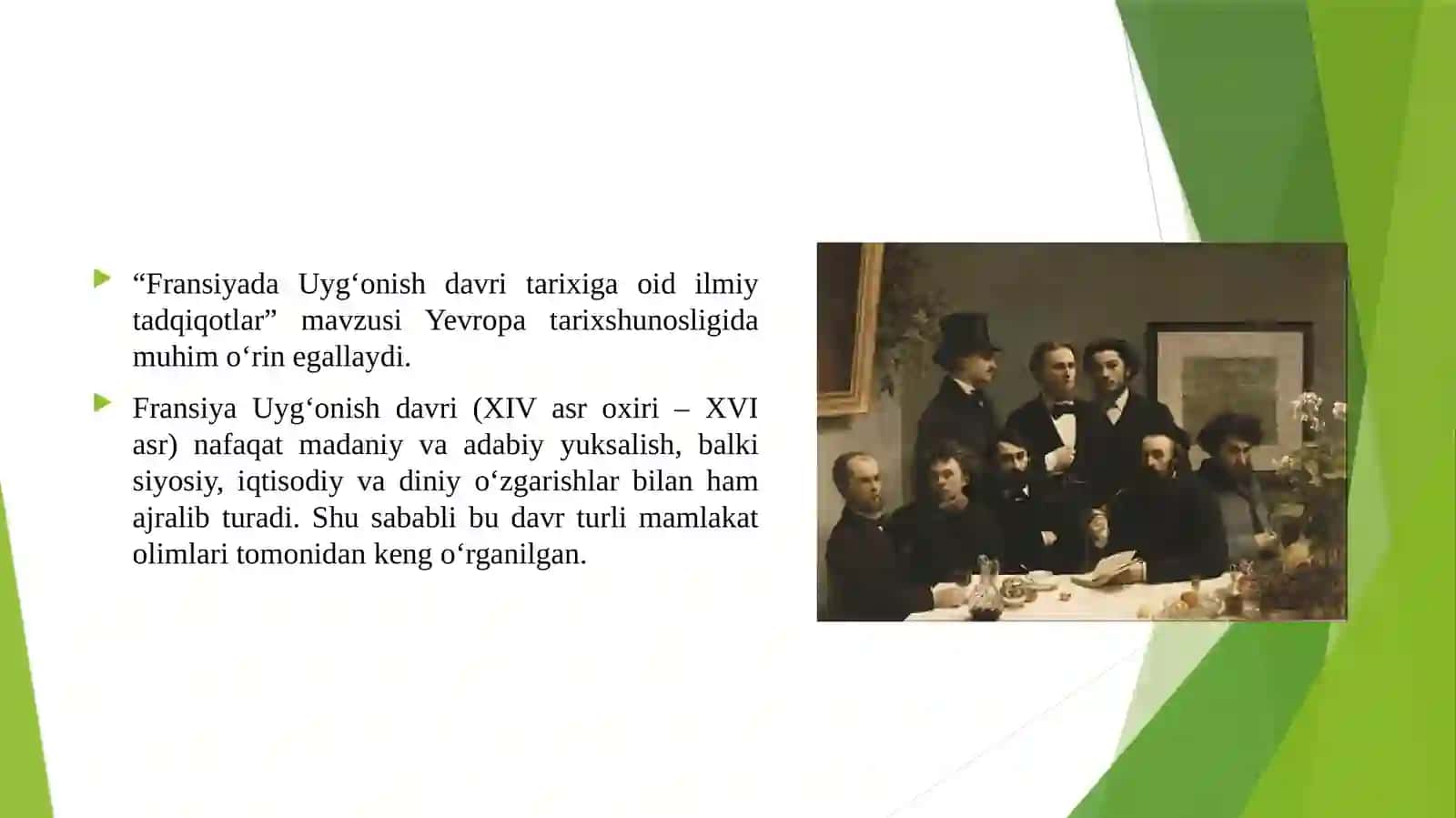 Fransiyada Uyg‘onish davri tarixiga oid ilmiy tadqiqotlar 3