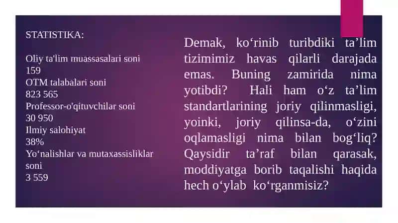 TALABADAN TALABAGA LOYIHASI 3