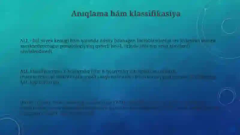 Oʻtkir limfo leykoz 3