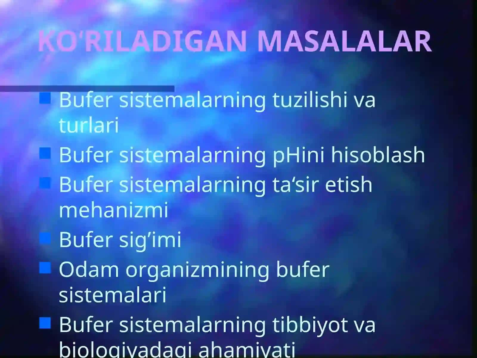 BUFER SISTEMALAR. 3
