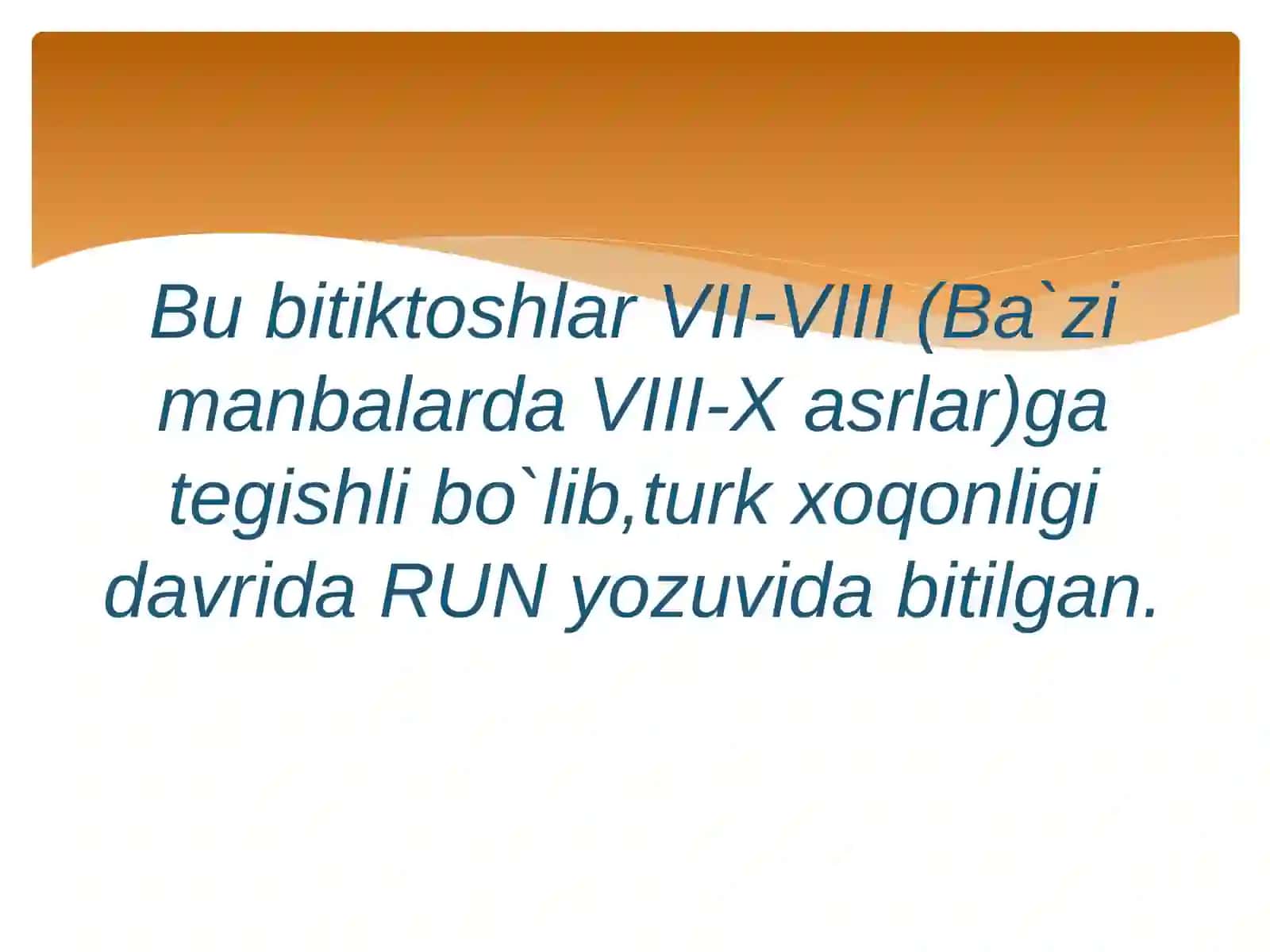 Qadimgi bitiktoshlar ustida kuzatishlar olib borish,ularning asli transkripsiyasi mazmunini muqoyasa qilish 3